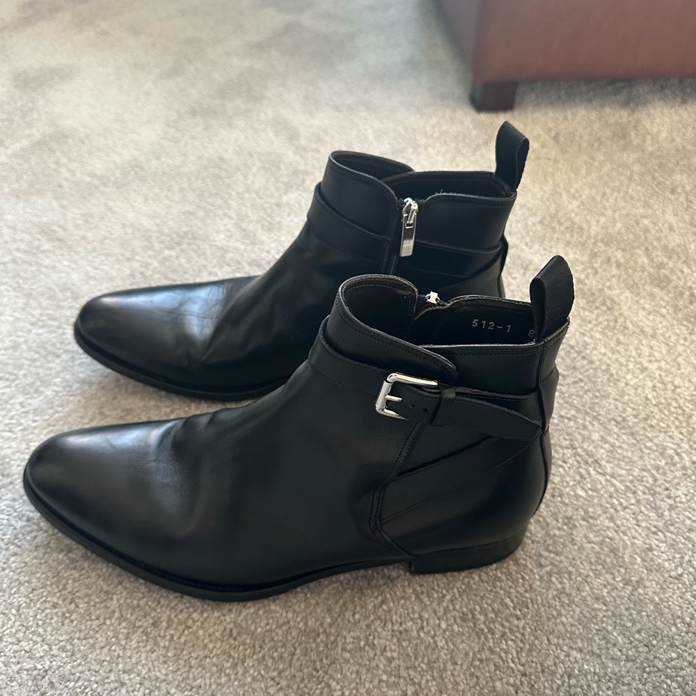 To Boot New York brand Black Leather Men's Ankle Boots